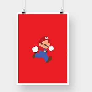 Mario: Sofort herunterladbarer Super Mario Print