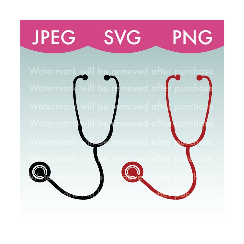 Download Stethoscope Vector Image Cricut Cut File SVG PNG Clip Art ...
