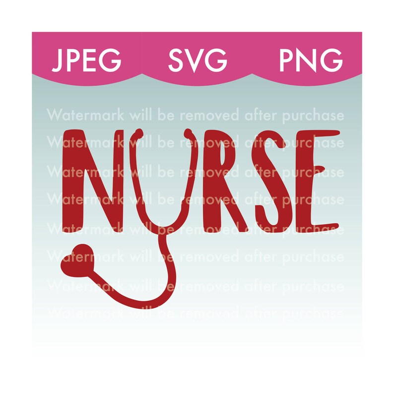 Nurse Stethoscope Vector Image Svg Png Jpg Nurse Doctor Etsy