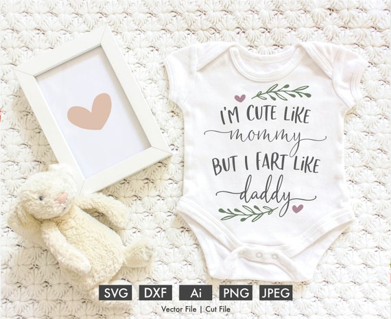 Cricut Cutting File Silhouette SVG PNG Clip Art Vector Digital Download Sublimation Baby Kids Fox Heart Mothers Day Cute Mom I Love Mommy