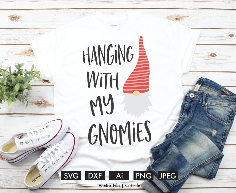 Download Funny Gnome Design Cricut Cut File Silhouette Vector SVG ...