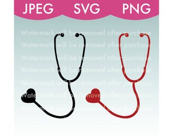Heart Stethoscope Vector Images - SVG - PNG - JPEG - Nurse - Doctor - Health - Healthcare - Hospital - Art - Stock Photo - Files - Download
