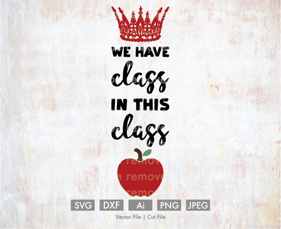 We Have Class In This Class Cutting File Vector Silhouette Etsy