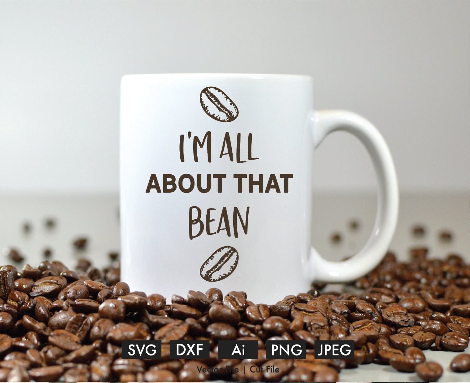 Download Coffee Bean Cricut Cut File Silhouette Cameo Vector Svg Png Etsy