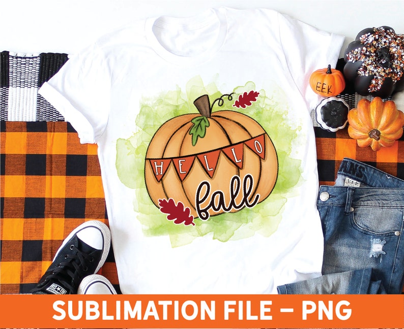 Download Fall Pumpkin Sublimation File Png Instant Digital Download Love Tshirt Design Watercolor Hand Drawn Autumn Shirt Hello Spice Patch Garland Craft Supplies Tools Image Transfers Keyforrest Lt