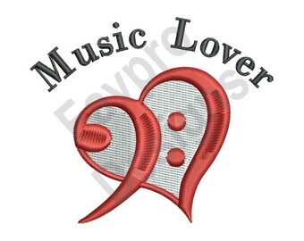 bass clef heart etsy