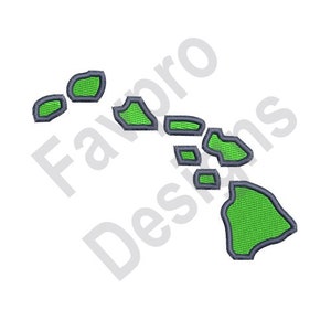 Hawaii - Machine Embroidery Design
