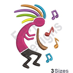 Kokopeli Horn Player - Machine Embroidery Design