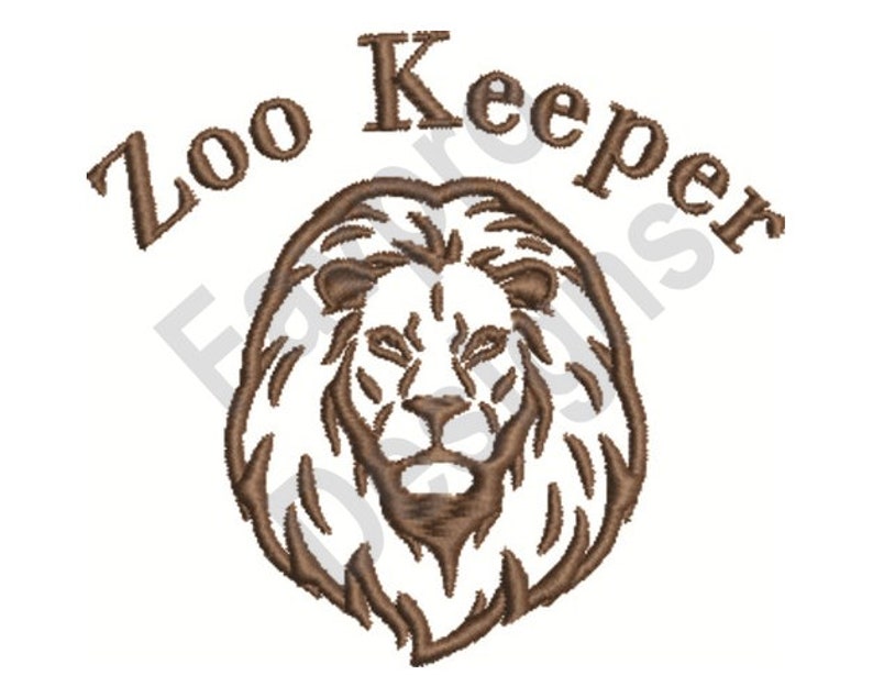 Zoo Keeper Machine Embroidery Design Etsy