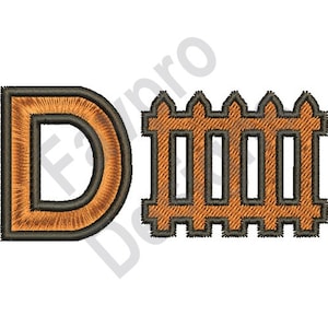 D Fence - Machine Embroidery Design