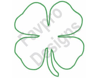 Clover Outline - Machine Embroidery Design