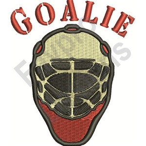 Goalie Mask - Machine Embroidery Design