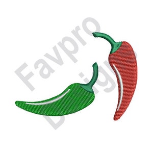 Hot Peppers - Machine Embroidery Design