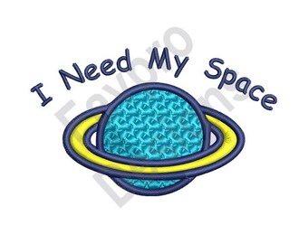 Space Planet - Machine Embroidery Design