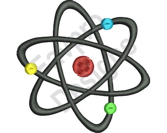 Atom Symbol - Machine Embroidery Design
