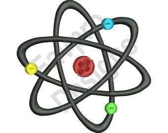 Atom Symbol - Machine Embroidery Design