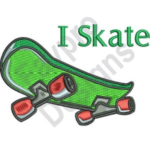 I Skate - Machine Embroidery Design