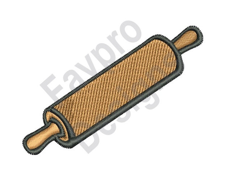 Rolling Pin Machine Embroidery Design Etsy