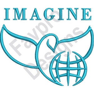 Imagine Peace - Machine Embroidery Design
