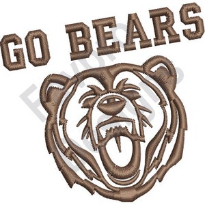 Go Bears - Machine Embroidery Design