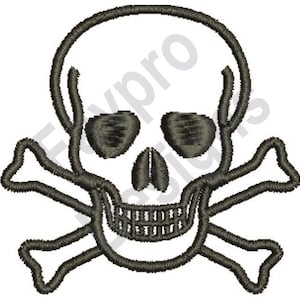 Skull And Crossbones - Machine Embroidery Design