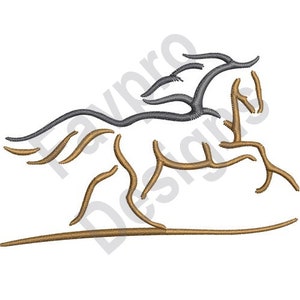 Horse Outline - Machine Embroidery Design