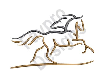 Horse Outline - Machine Embroidery Design