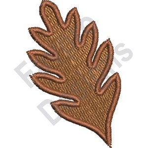 Einfache Eichenblatt - Maschine Stickerei-Design
