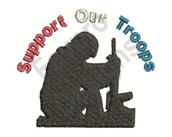 Support Our Troops - Machine Embroidery Design