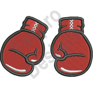 Boxing Gloves - Machine Embroidery Design