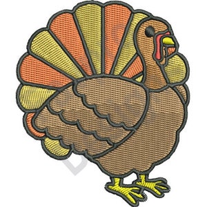 Thanksgiving Turkey - Machine Embroidery Design