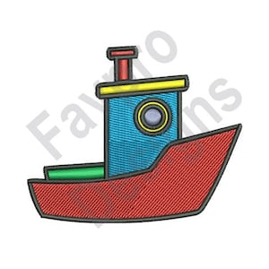 Tugboat - Machine Embroidery Design