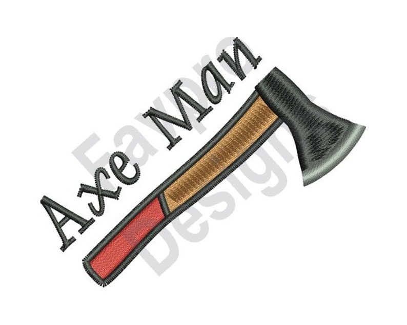 Axe Cursive Axe Man - Machine Embroidery Design - Etsy