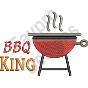 Bbq King - Machine Embroidery Design