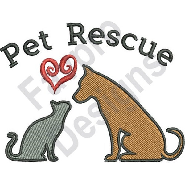 Pet Rescue - Machine Embroidery Design