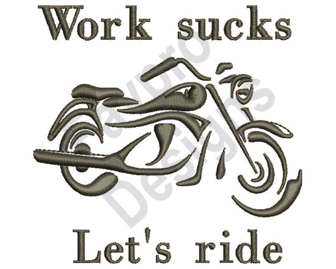 Let's Ride Lettering Lets Ride - Machine Embroidery Design - Etsy