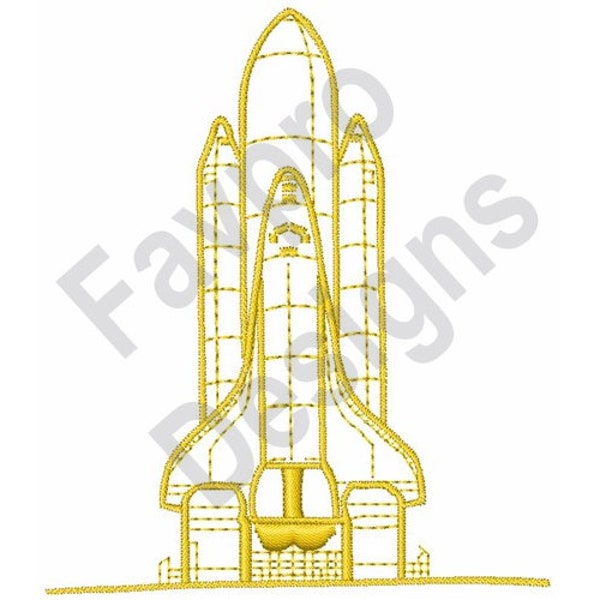 Space Shuttle - Machine Embroidery Design