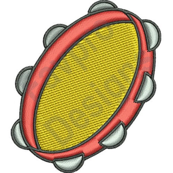 Tambourine - Machine Embroidery Design