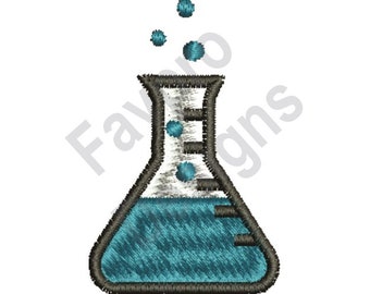 Chemistry Flask - Machine Embroidery Design
