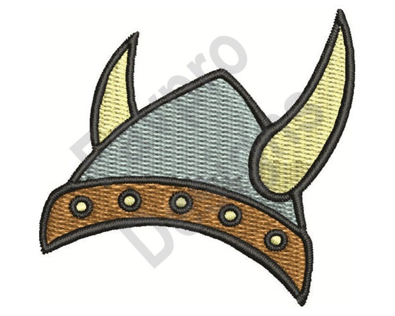Viking Helmet Machine Embroidery Design Etsy