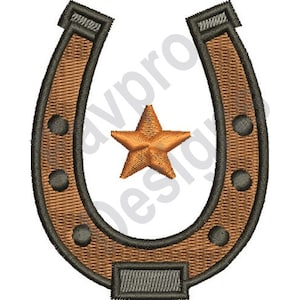 Star Horseshoe - Machine Embroidery Design