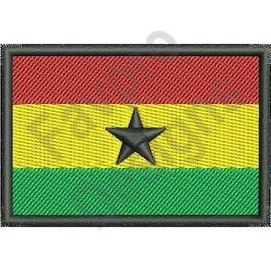 Ghana Flagge - Maschine Stickerei-Design