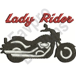 Lady Rider - Machine Embroidery Design