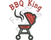 Bbq King - Machine Embroidery Design