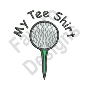 Golfing Tee Shirt - Machine Embroidery Design