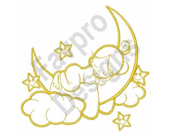 Sleeping Baby - Machine Embroidery Design