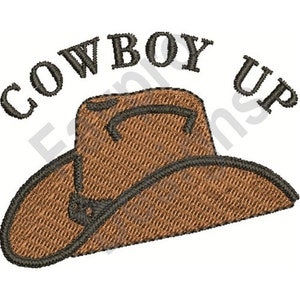Cowboy Up - Machine Embroidery Design