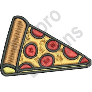 Pizzastück - Maschine Stickerei-Design
