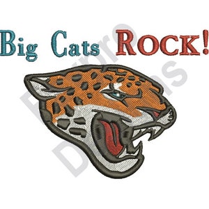 Big Cats Rock - Machine Embroidery Design