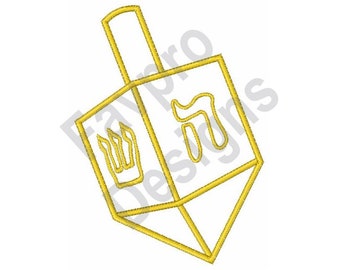 Dreidel Umriss - Maschine Stickerei-Design